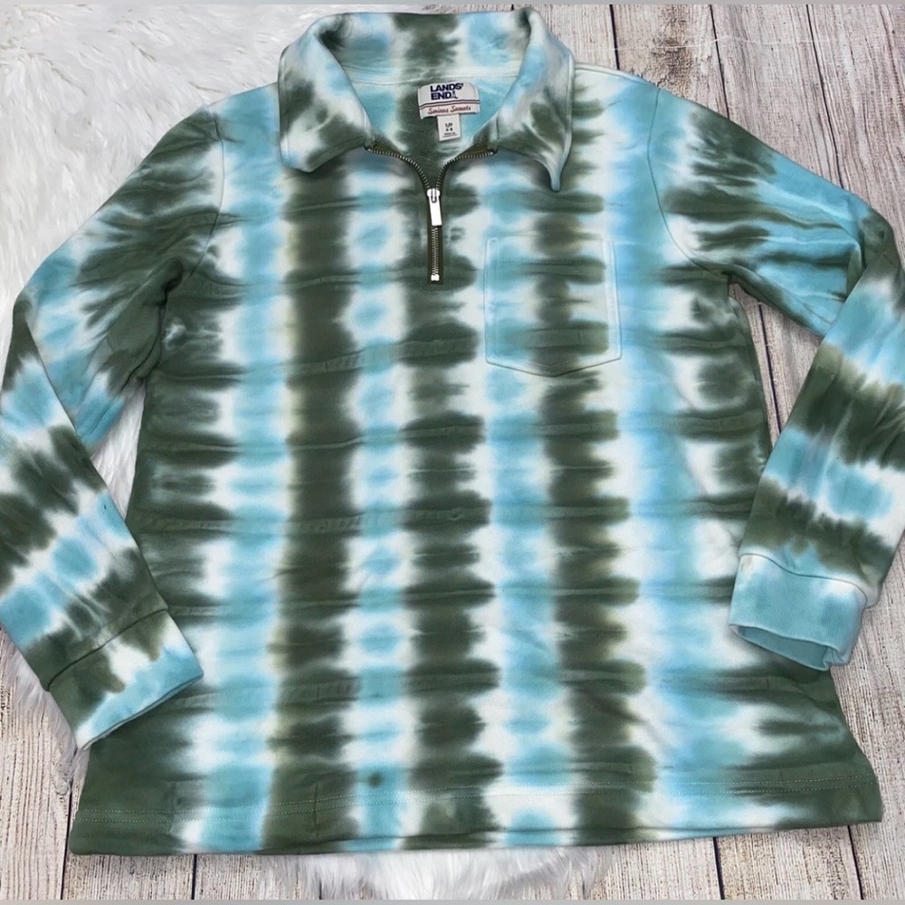 Lands’ end Serious sweats shirt size s/p 6-8